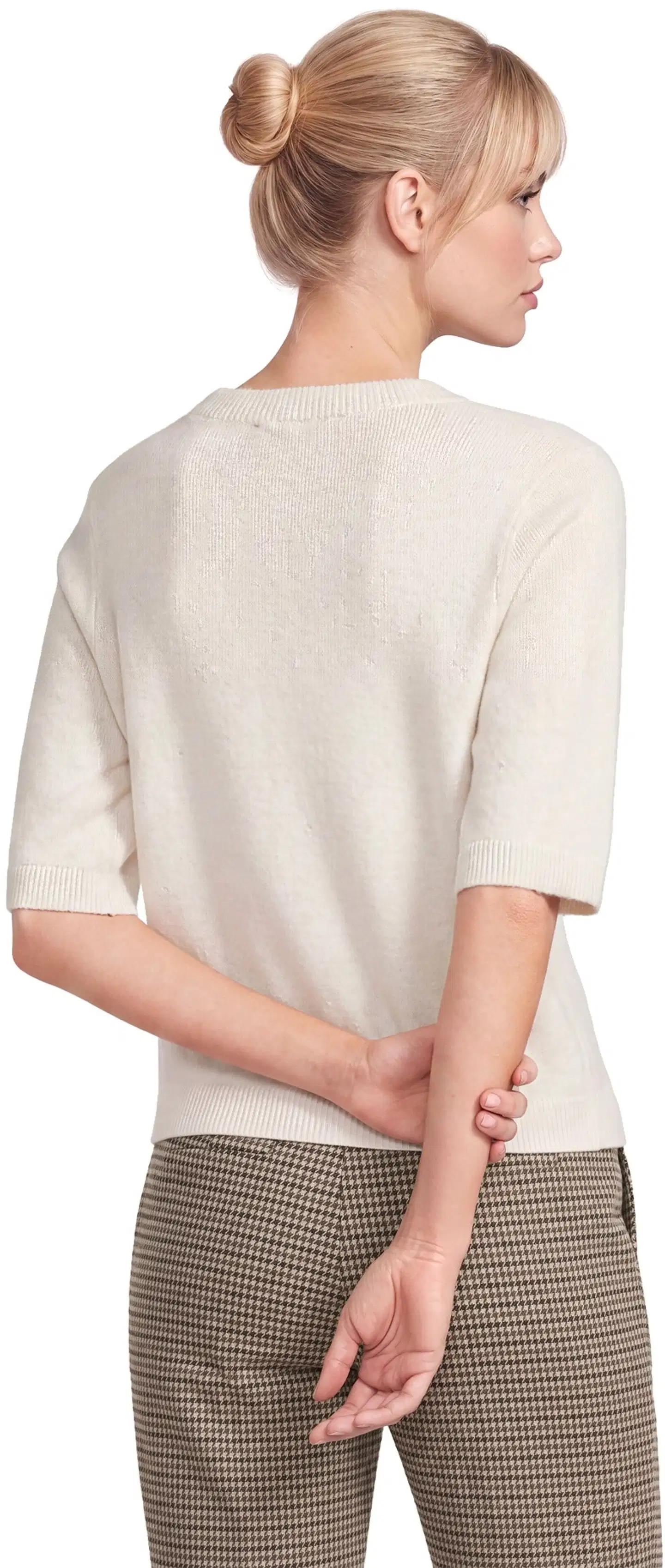 London Fog naisten neule Mohair 213L264001 - white - 3
