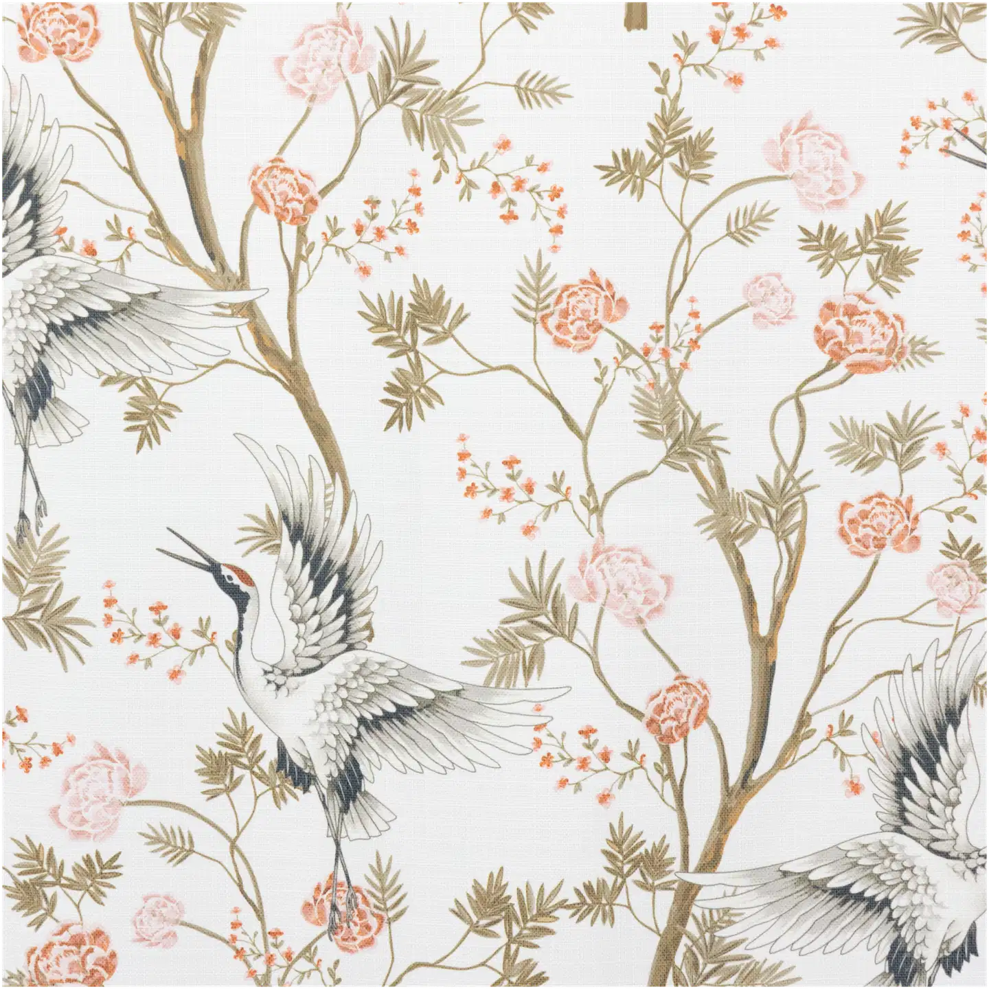 House sivuverho Crains-Flowers 140 x 250 cm valkoinen/v.pun/beige - 3