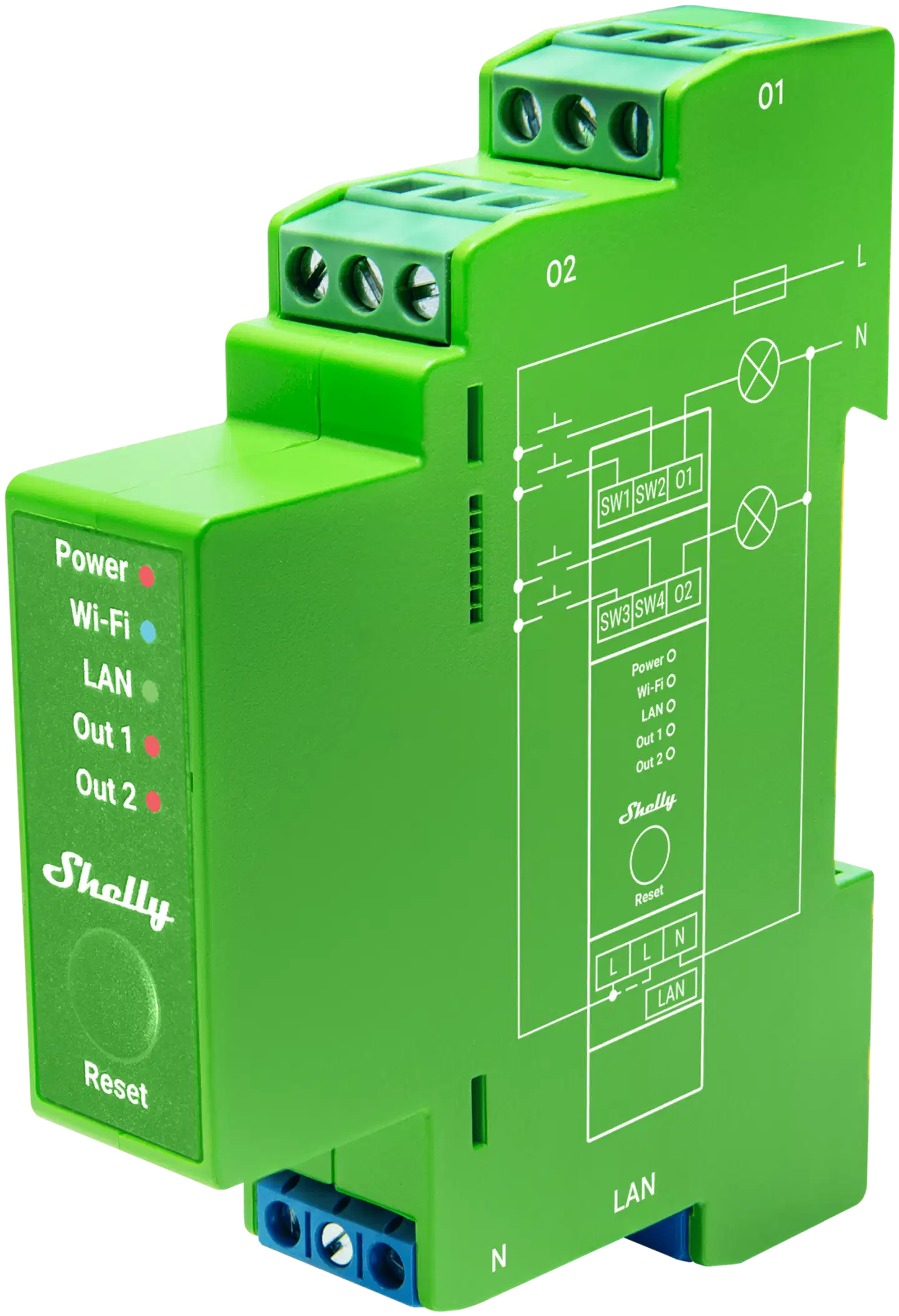 Shelly Pro Himmennin 2PM - 1
