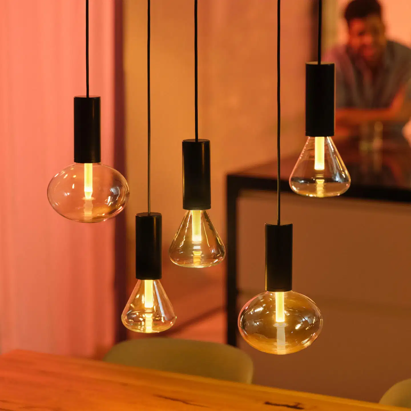 Philips Hue ripustusjohto Lightguide lampuille E27 kannalla musta - 5