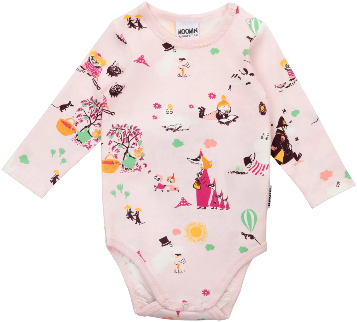 Muumi vauvojen body Leikkihetki 593820 - vaaleanpunainen - 1