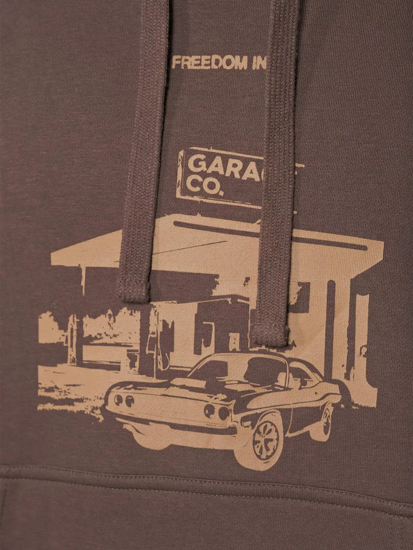 WKLY. miesten collegehuppari Gas station Loose fit - Chocolate tarte - 5