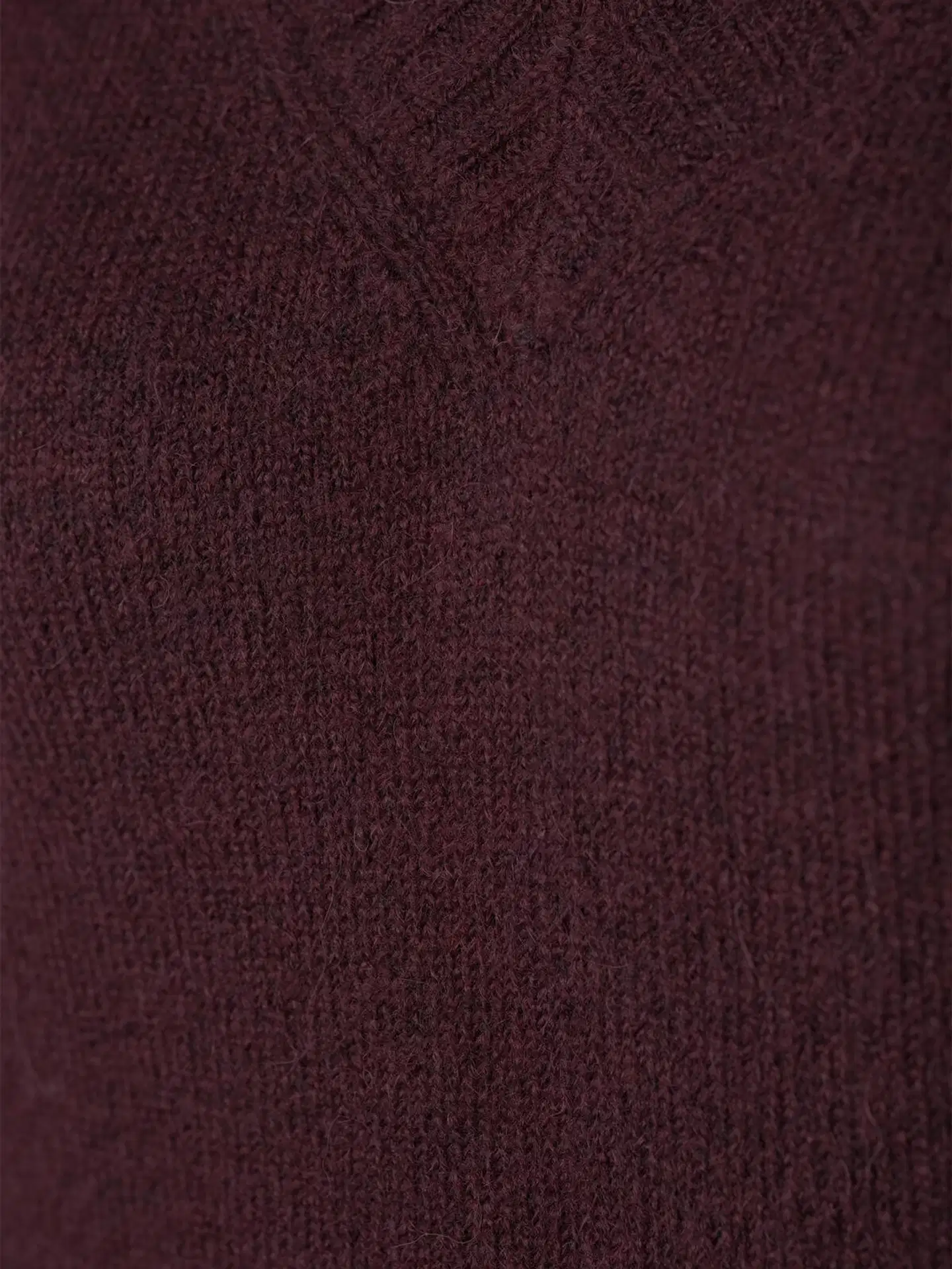 House naisten neule Fluffy-V - Burgundy - 5