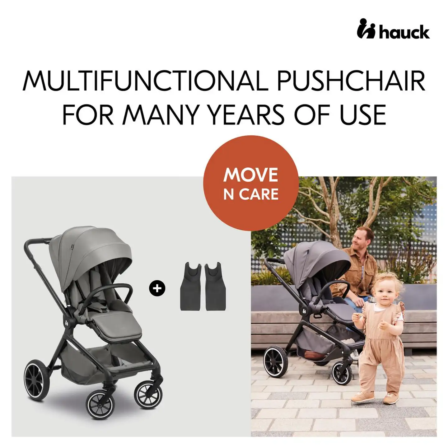 Hauck rattaat Move N Care tummanharmaa - 15