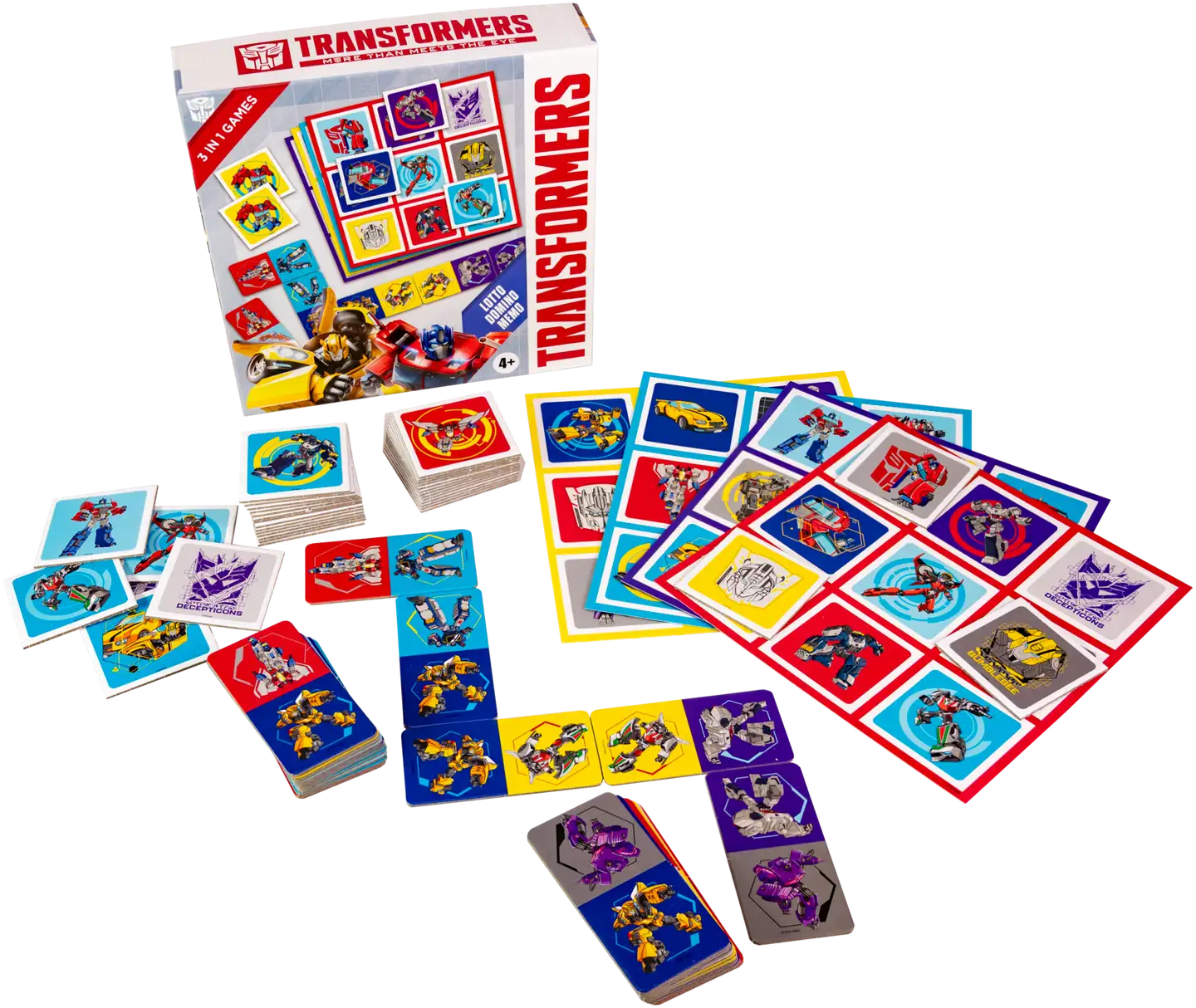 Tactic lautapeli Transformers 3 in 1 Lotto, Domino, Memo - 3