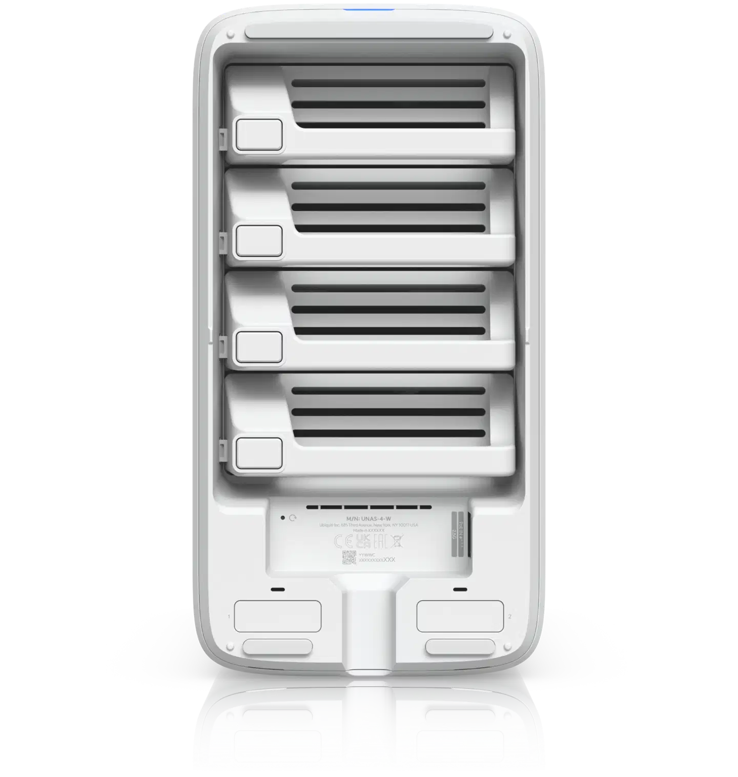 Ubiquiti 4-paikkainen verkkolevyasema 2.5 GbE -liitännällä UNAS-4-W valkoinen - 6