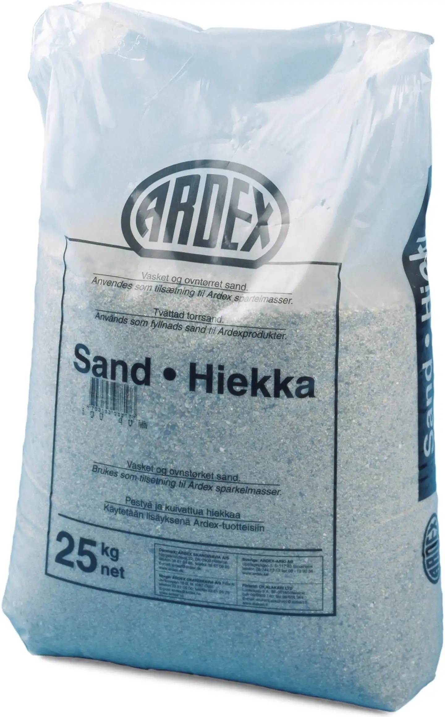 Hiekka 0-8 mm, 25 kg