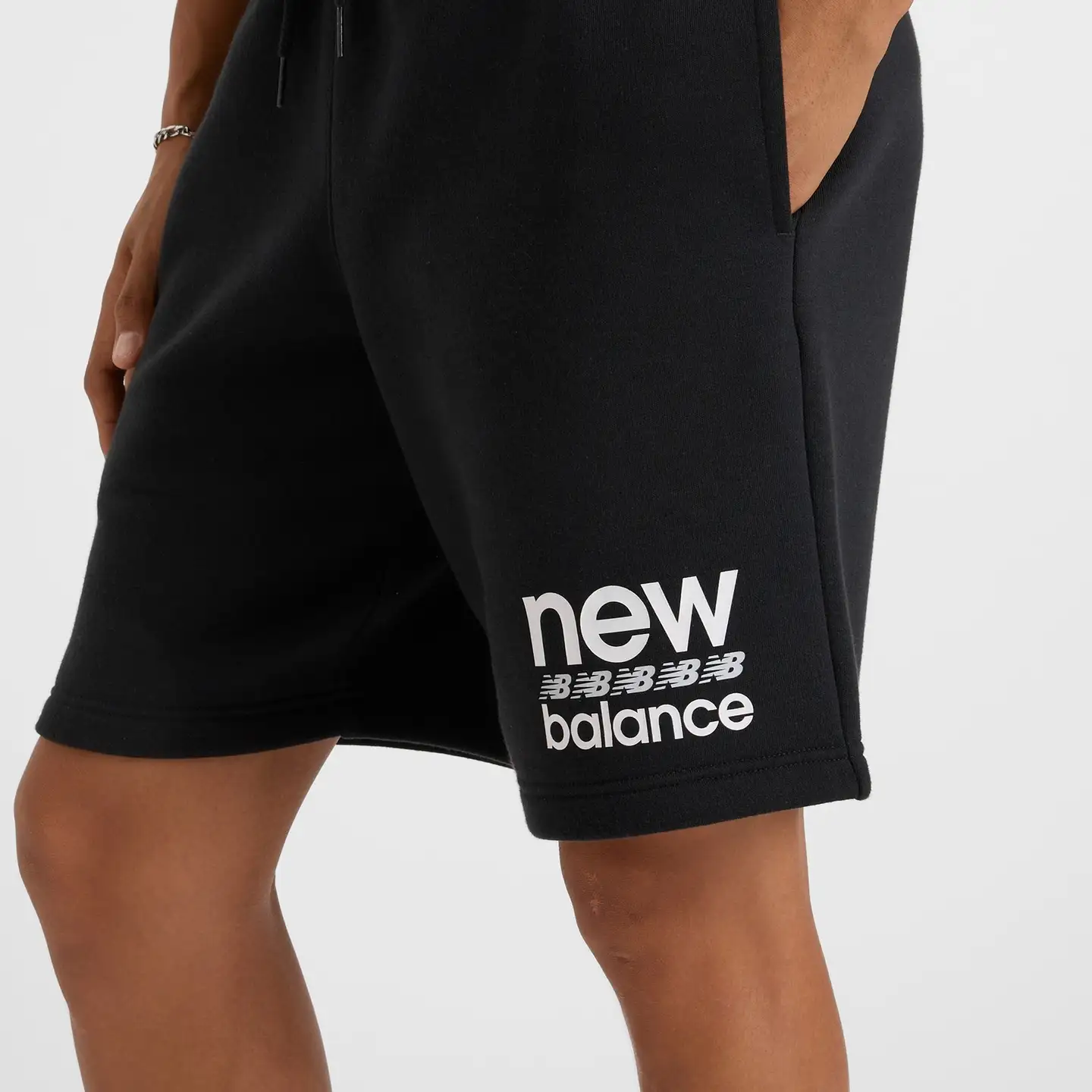 New Balance miesten collegeshortsit Sport Graphic - BLACK - 6