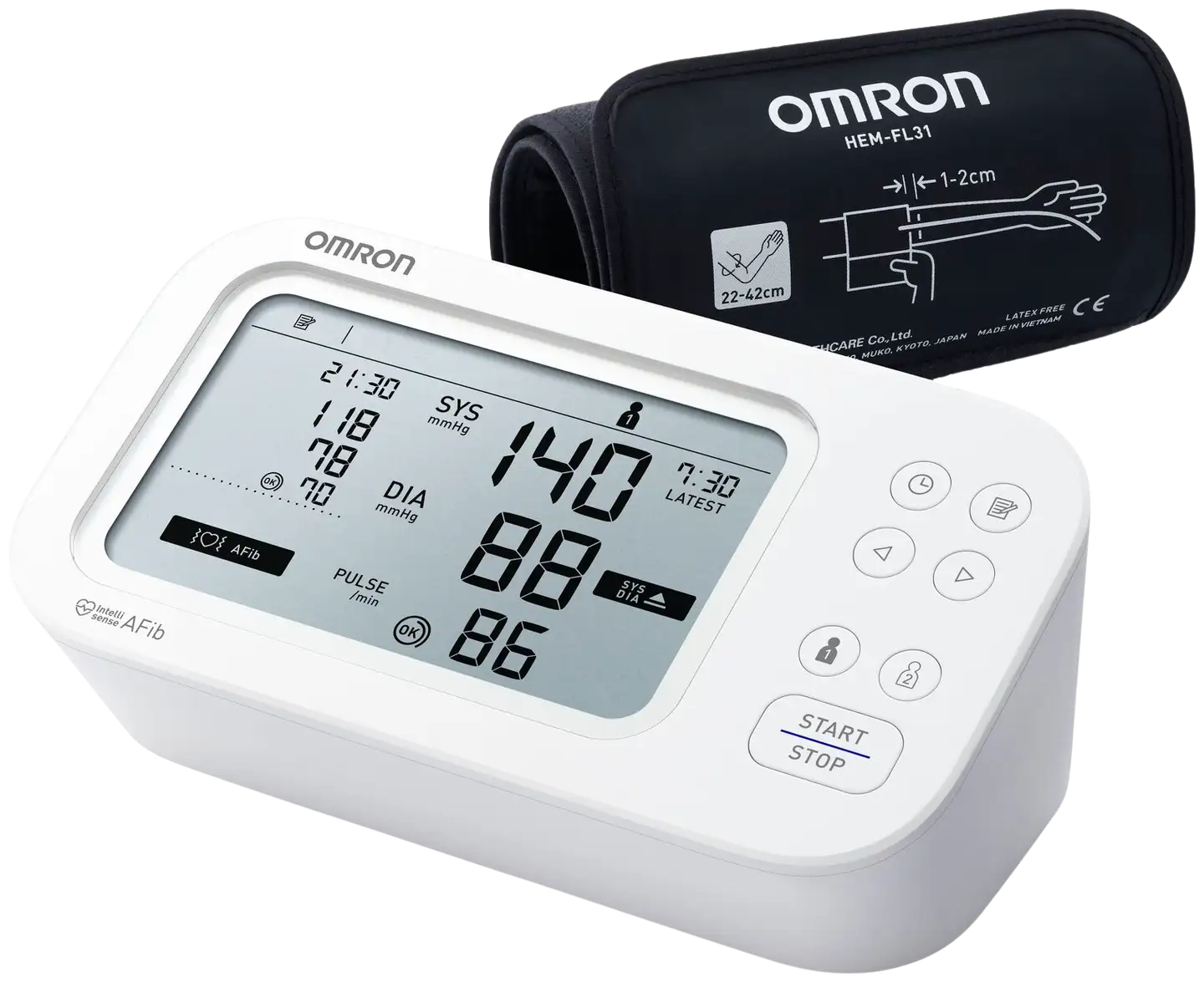 Omron verenpainemittari M6 Comfort AFib - 1
