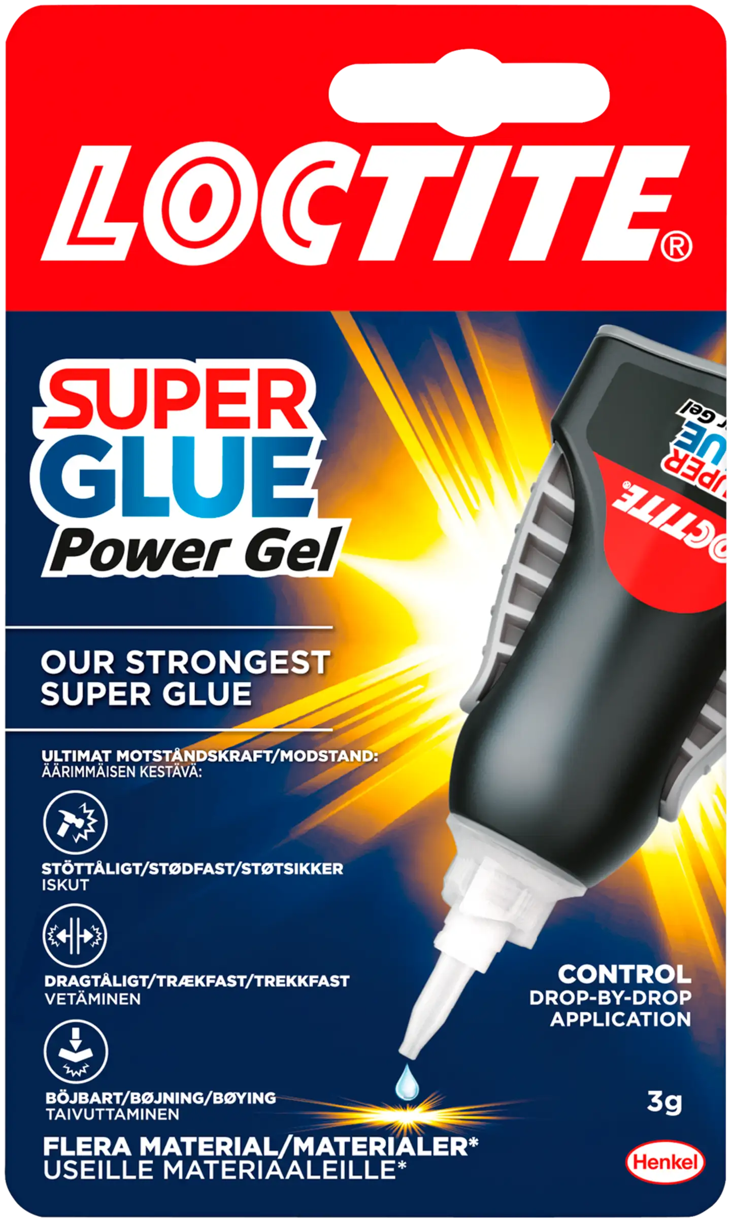 Loctite Flex Gel Control pikaliima 3g - 1