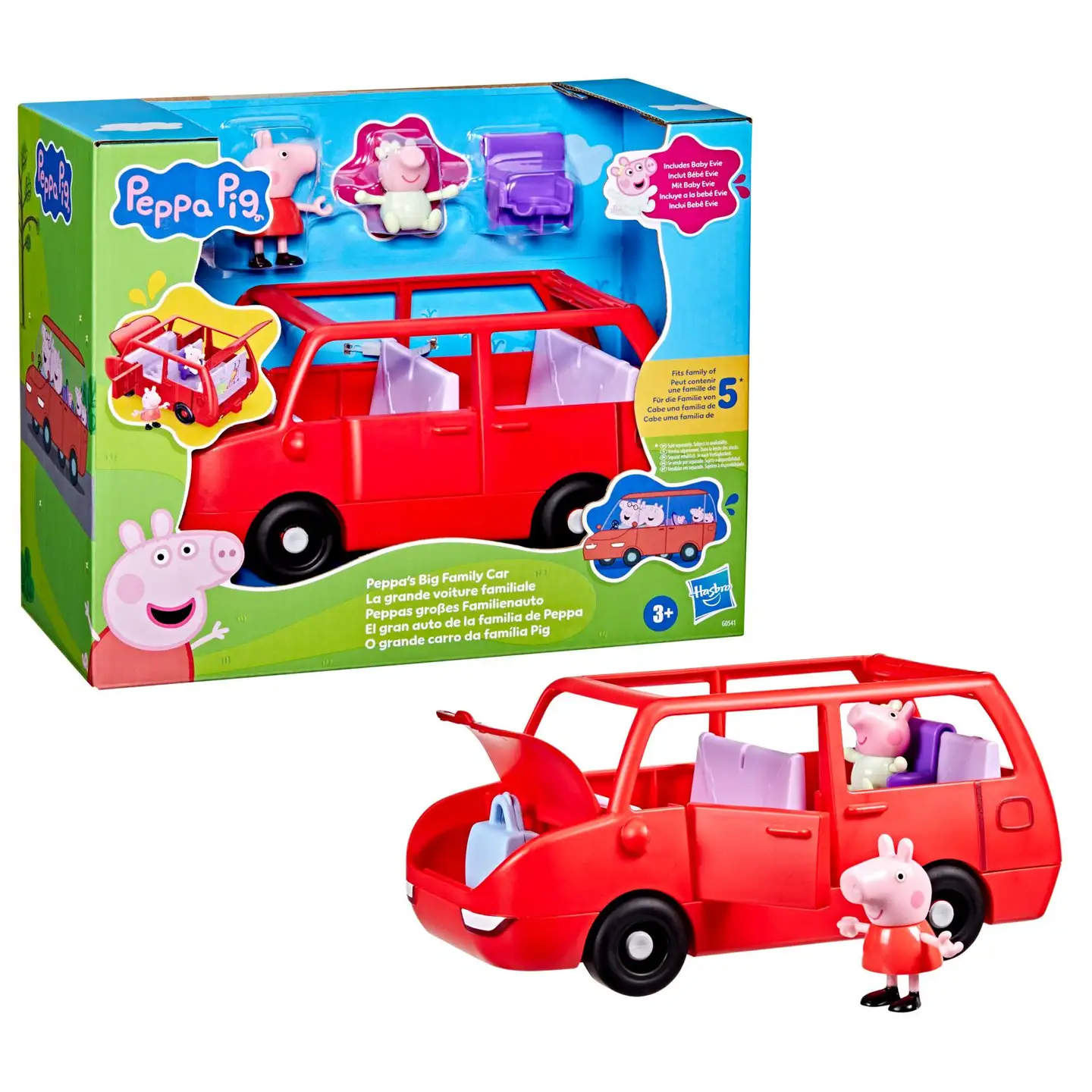 Peppa Pig Leikkisetti Peppan iso perheauto - 3