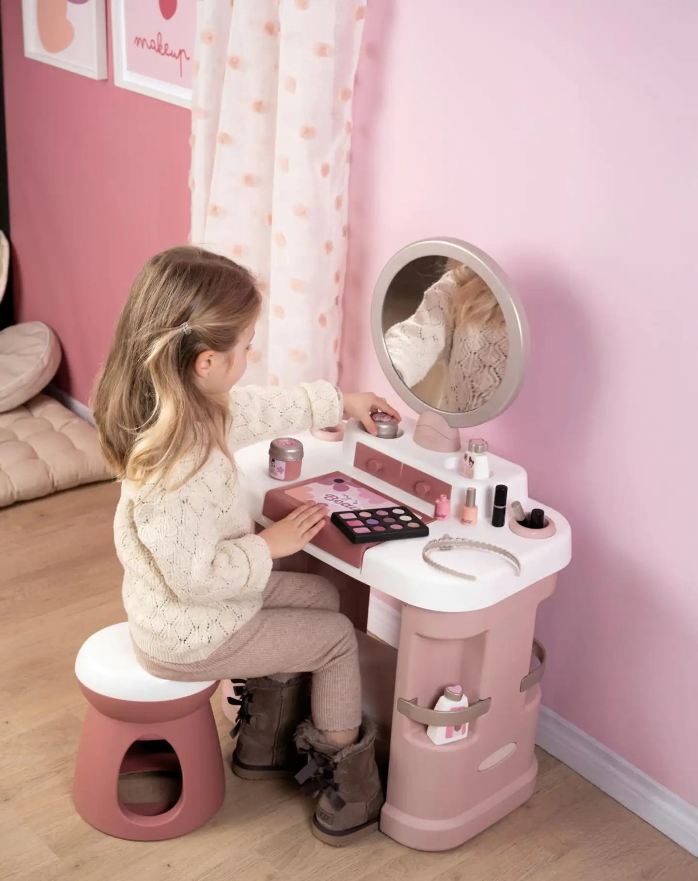 Smoby My Beauty Dressing Table, kampauspöytä kauneusleikkeihin - 7
