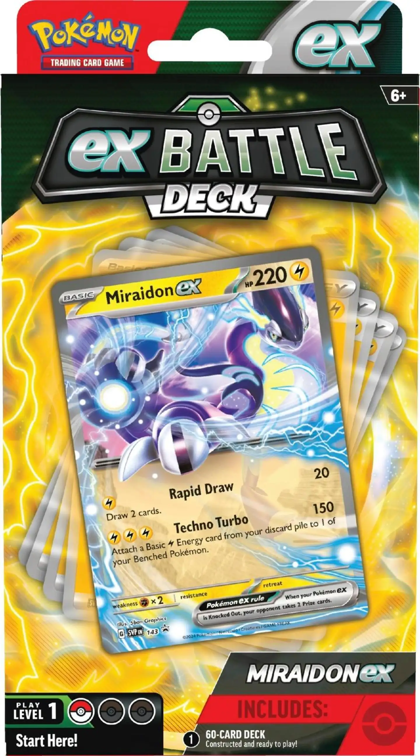 Pokemon EX Battle Deck -pakka Victini, Miraidon keräilykortit