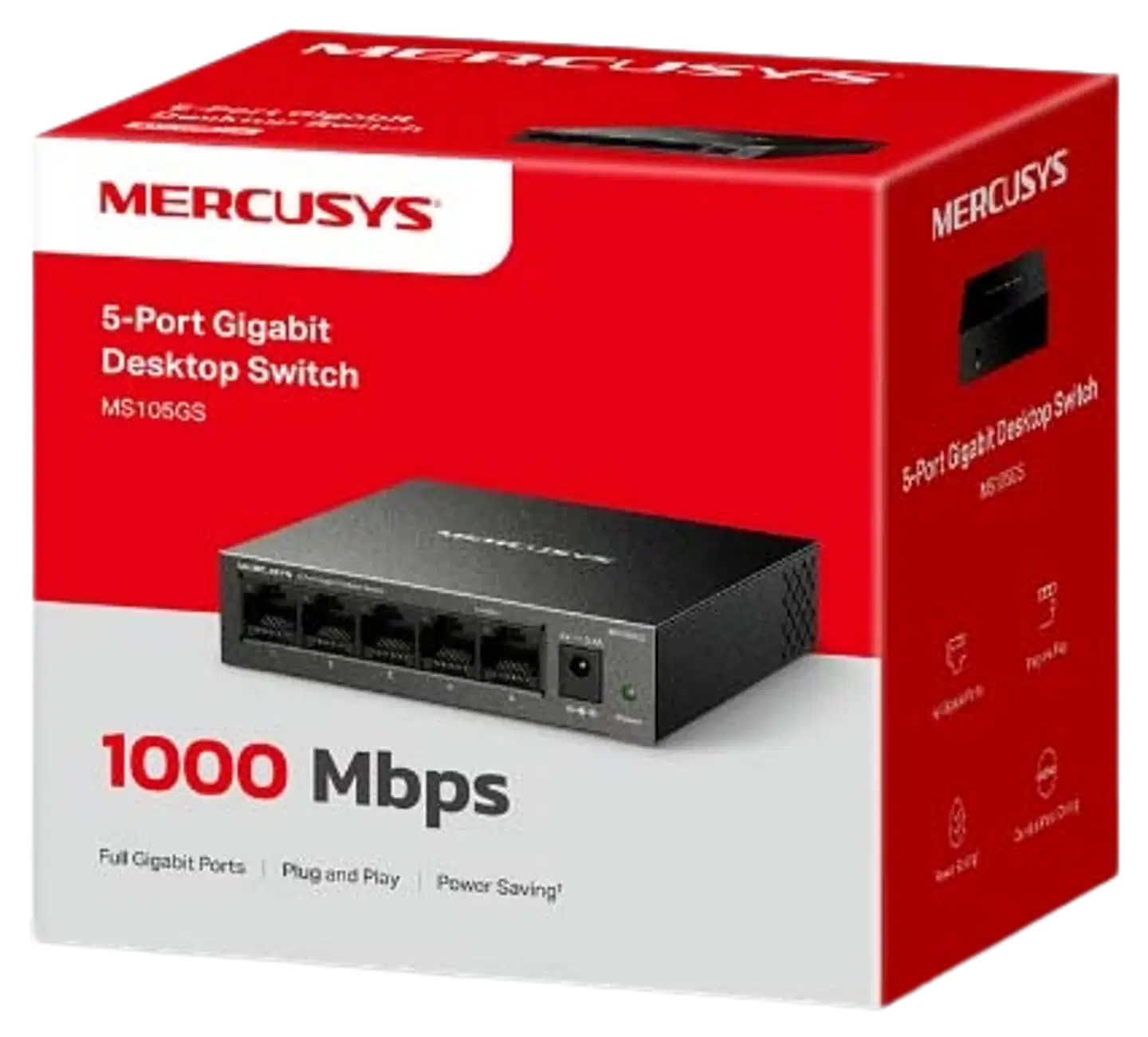 Mercusys MS105GS 5-porttinen Gigabit-kytkin - 4
