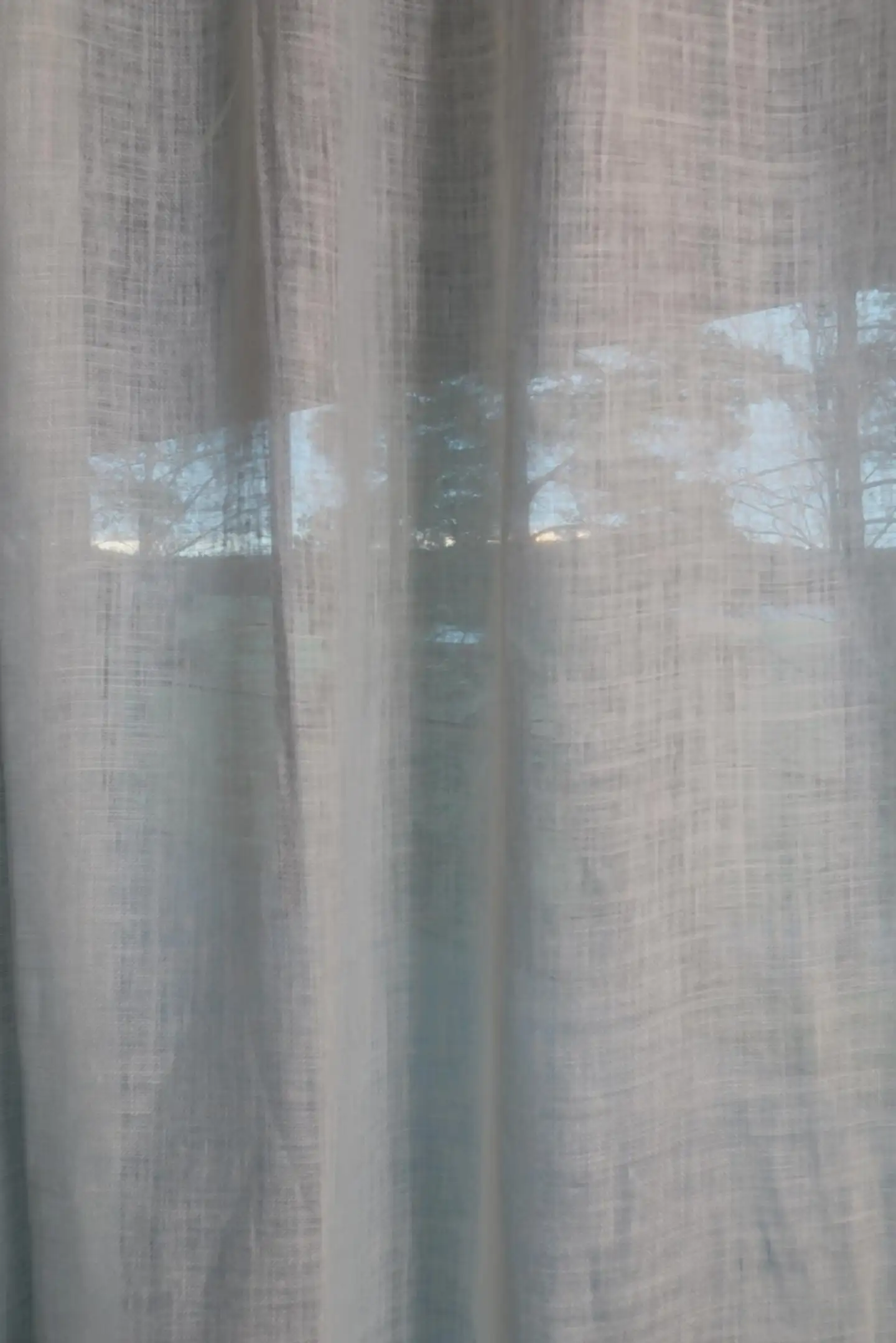 Ihanin pellavaverho 100% valkoinen 140 x 280 cm - 6