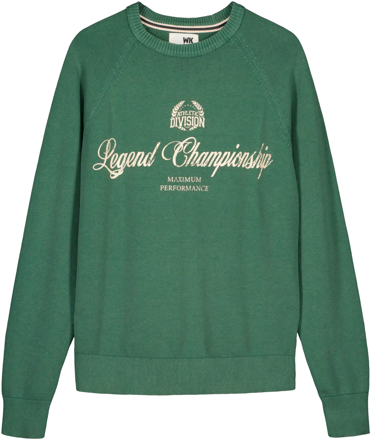 WKLY. miesten neulepusero Legend Championchip - Green acid wash - 1