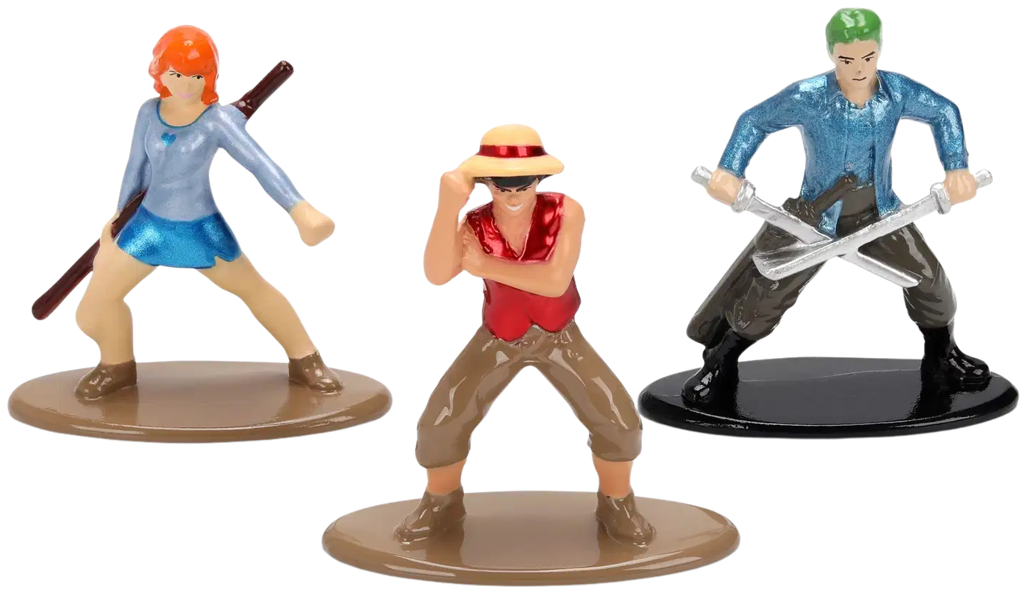 Jada One Piece metalliset (die-cast) keräilyhahmot, 4 cm, 3 kpl/pkt - 3
