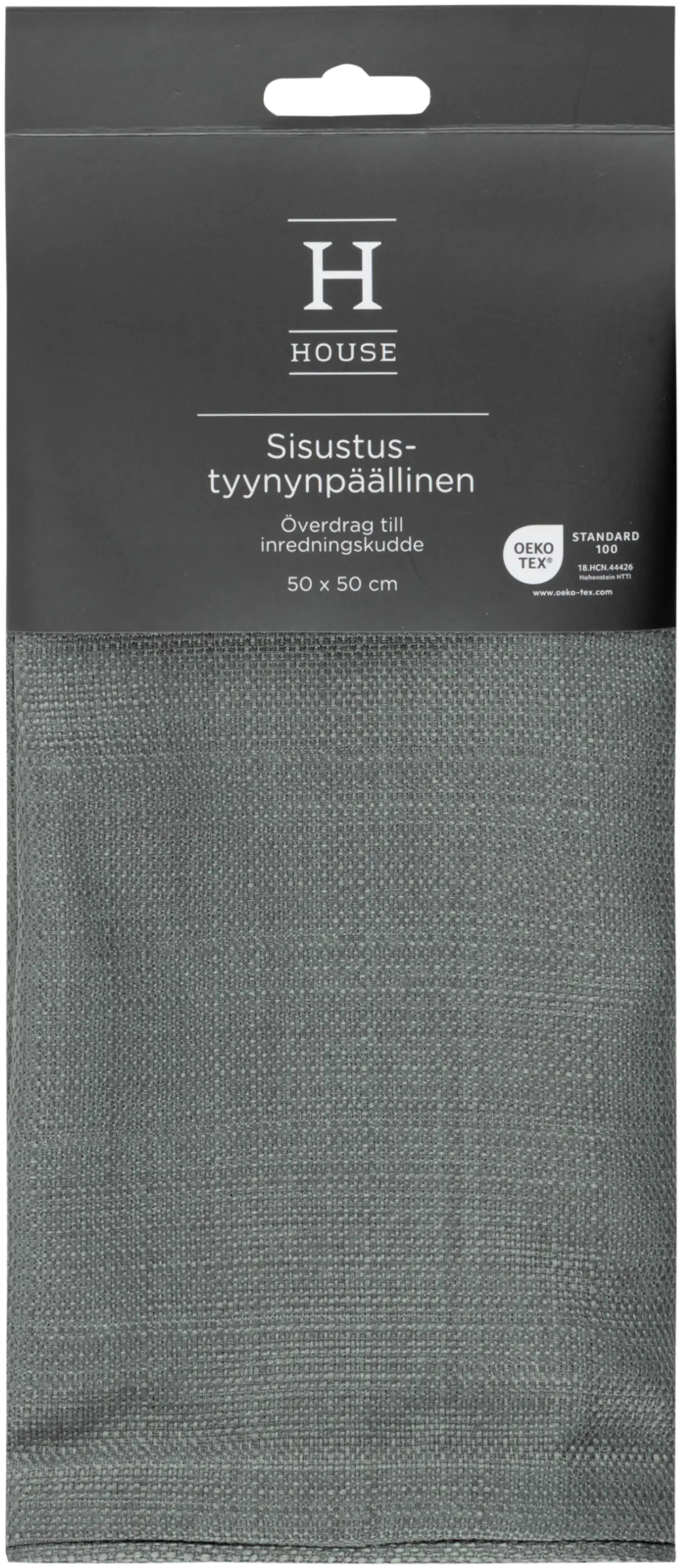 House sisustustyynynpäällinen Albert meleerattu 50x50 cm tummanvihreä - 2