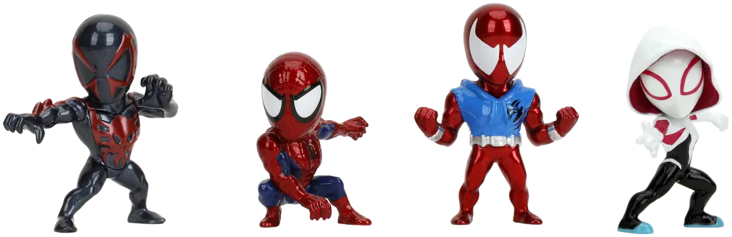 Jada Marvel Spider-Man, keräilyhahmot 6,5 cm, metallivalettu (die-cast), neljä erilaista, myydään yksittäin - 11