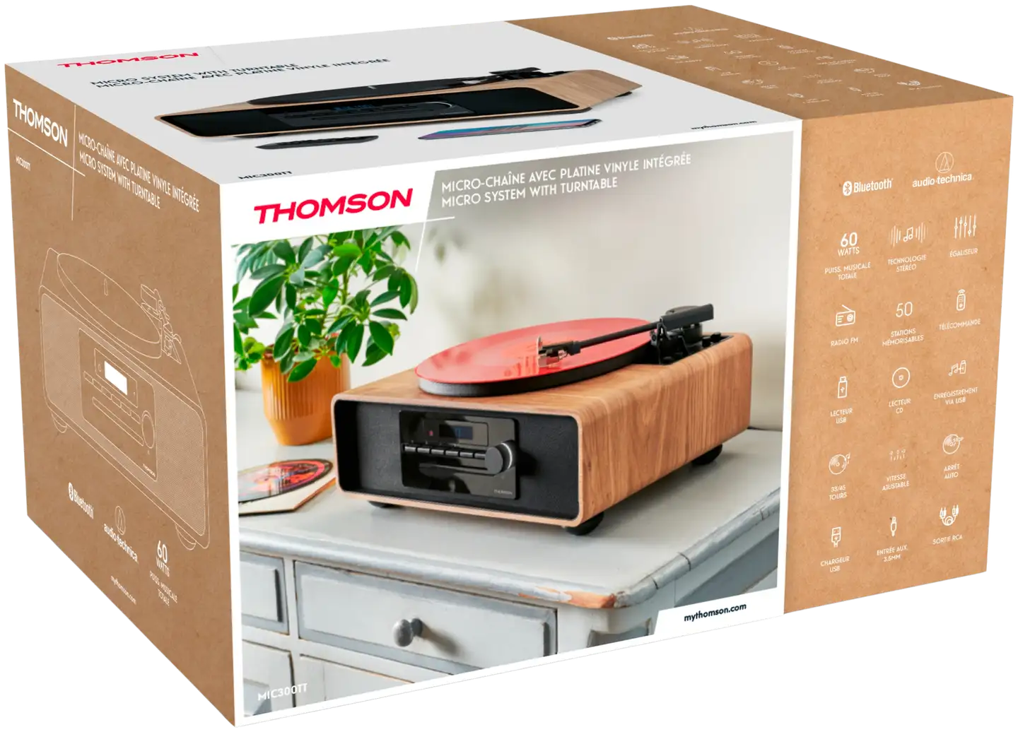 Thomson mikrohifijärjestelmä levysoittimella MIC300TT - 3