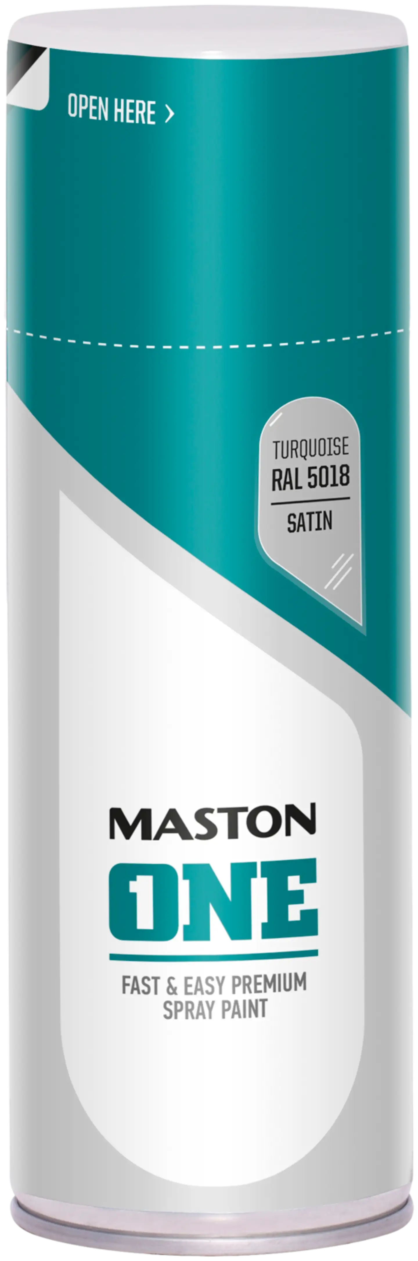 Maston spraymaali ONE 400 ml turkoosi RAL5018 satiini