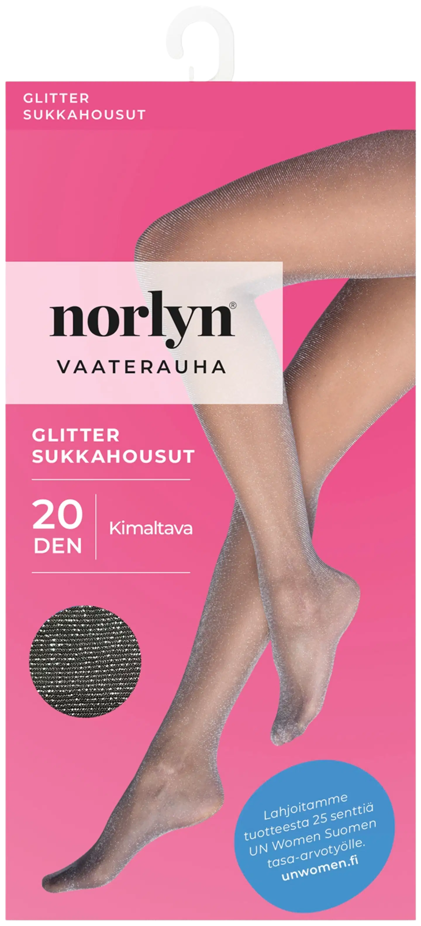 Norlyn naisten sukkahousut Shimmery 20den - Silver - 1