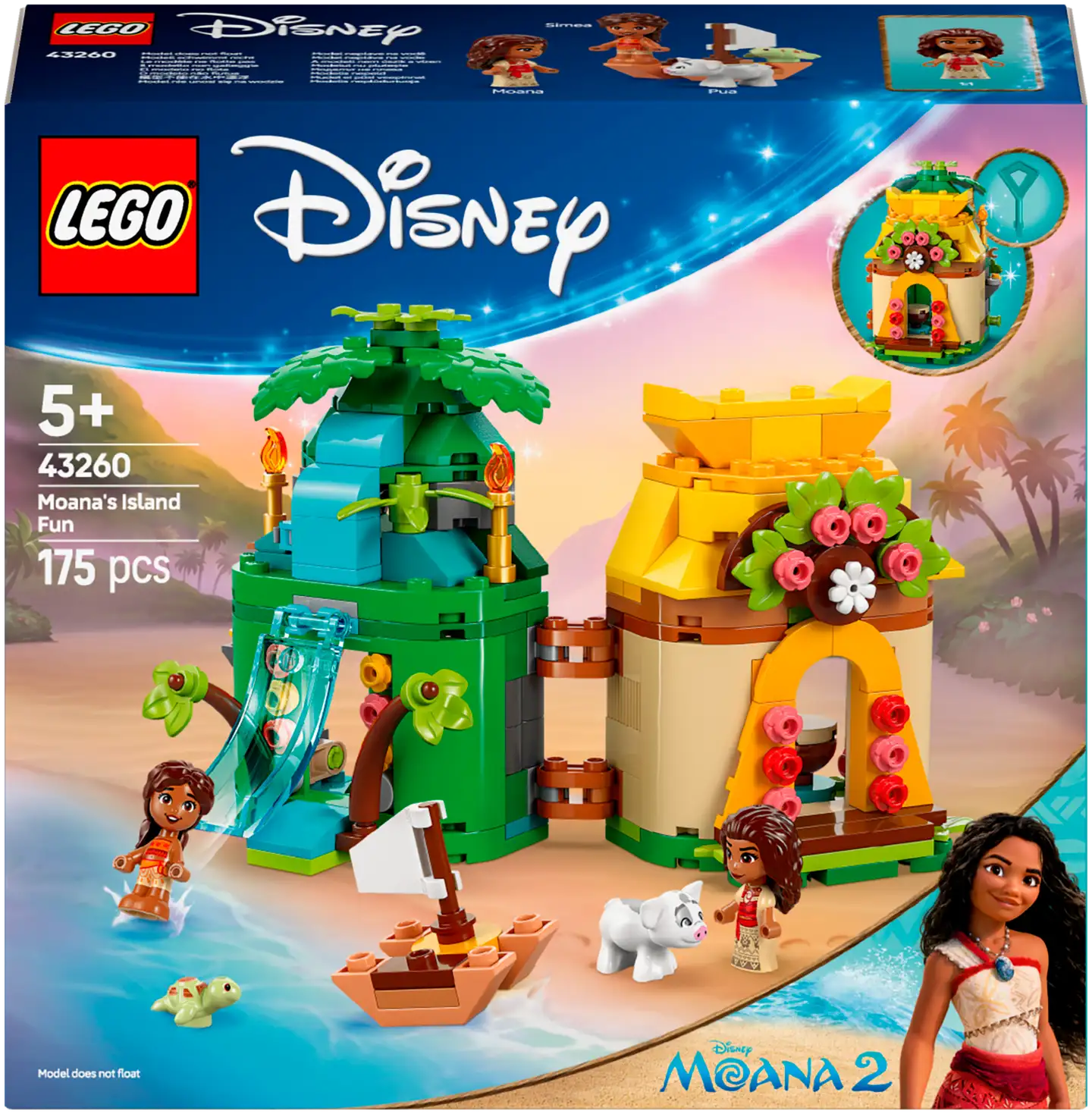 LEGO® Disney Princess 43260 Vaianan hauskat saaripuuhat - 2