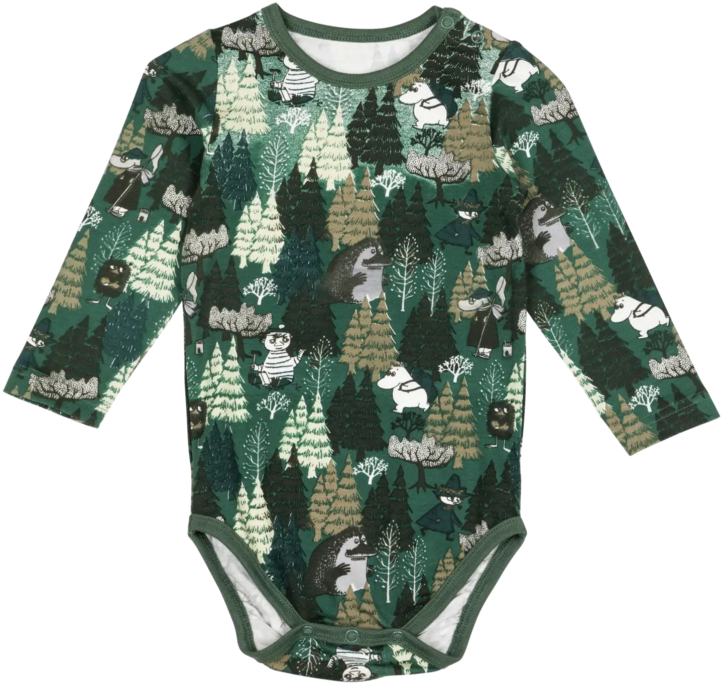 Martinex Muumi vauvojen body Camouflage 586015 - VIHREÄ