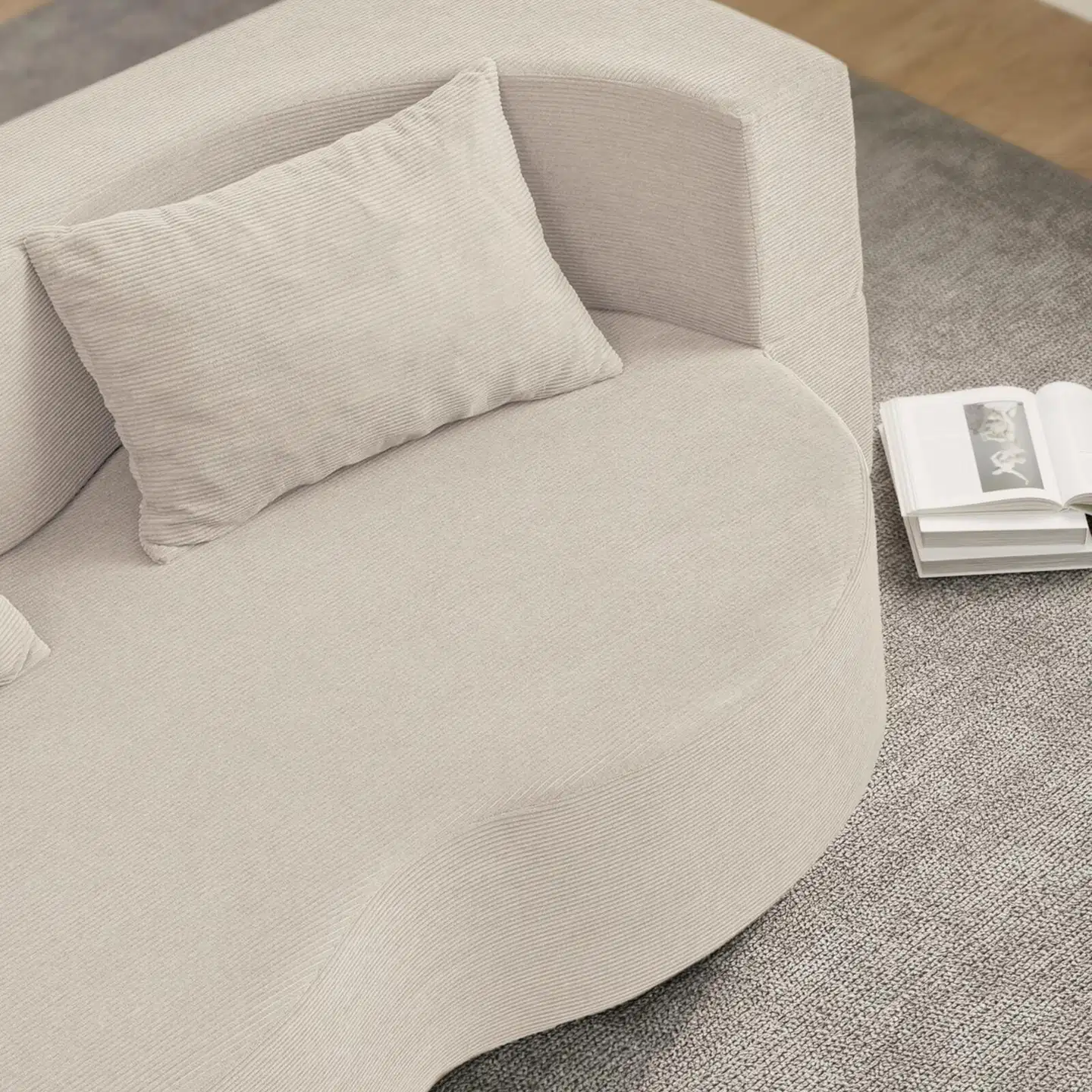 SoBuy sohvasänky beige FST101-MI - 4