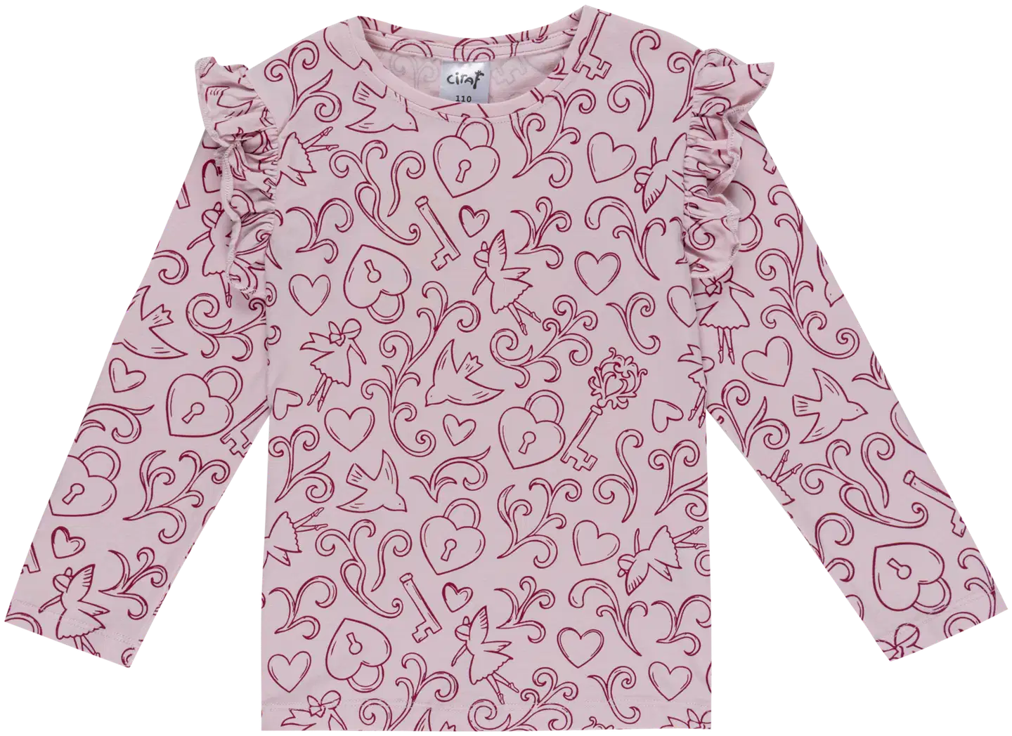 Ciraf lasten trikoopusero Kyyhky 25TC262816 - Pink A Boo - 1