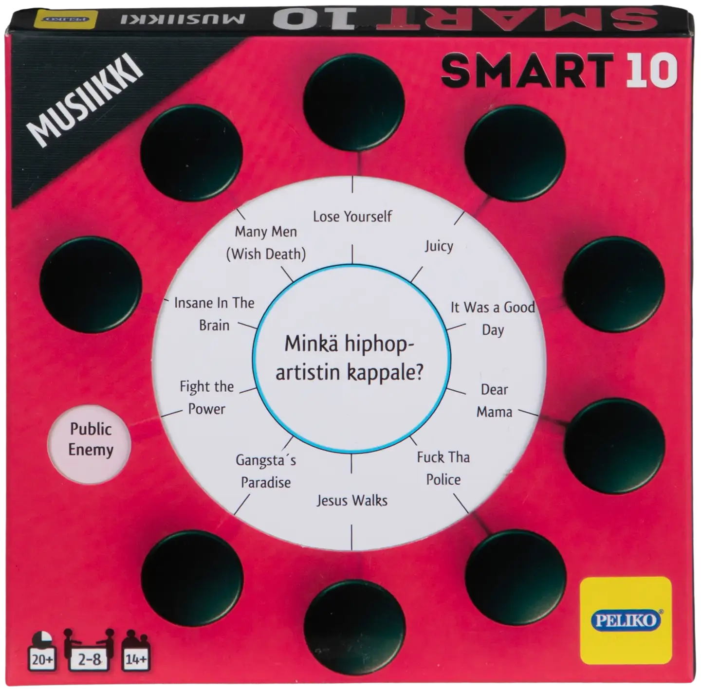 Peliko Smart10 teemakysymykset, erilaisia - 12