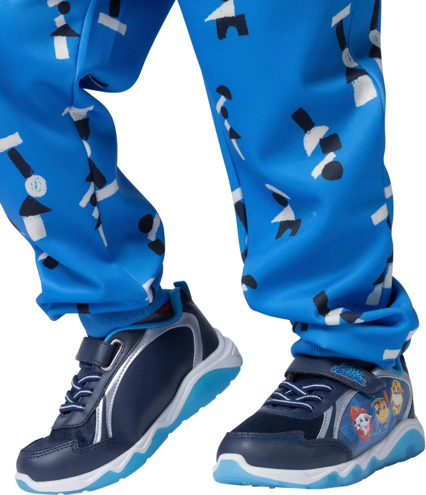 Ryhmä Hau lasten vilkkulenkkarit PW013025 - NAVY/SILVER - 2