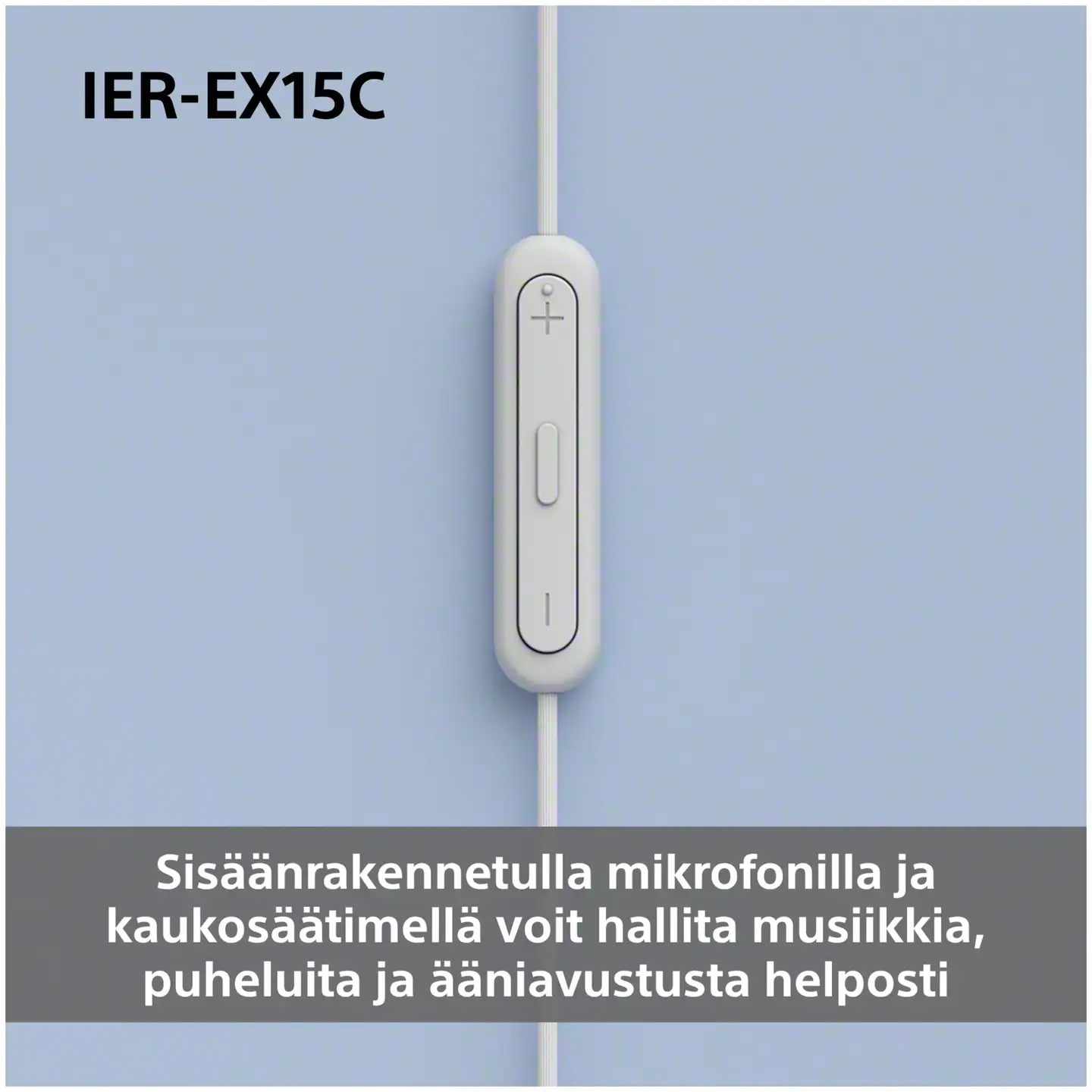 Sony langalliset nappikuulokkeet USB-C liitännällä IER‑EX15CB musta - 6