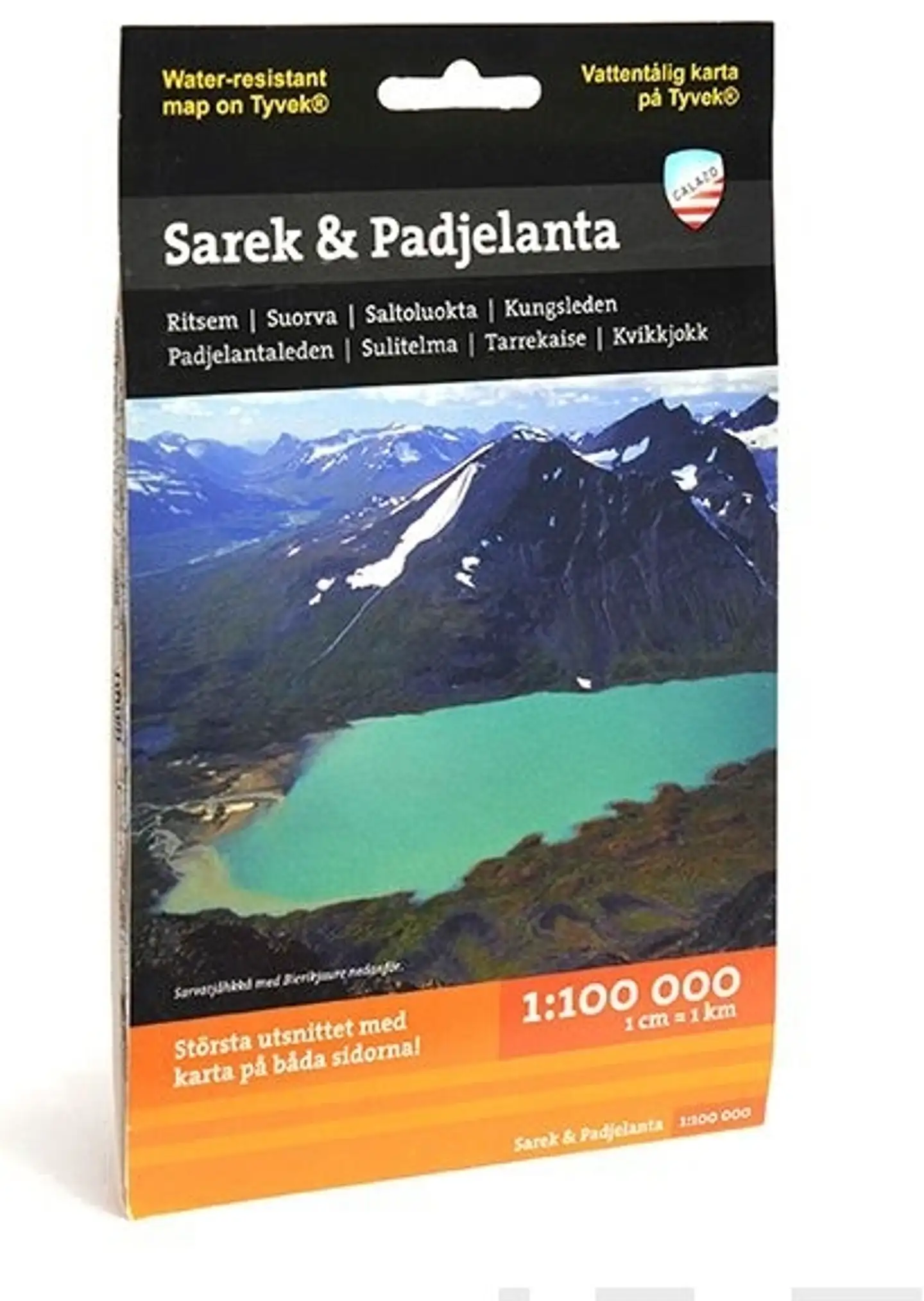 Sarek Padjelanta -retkeilykartta