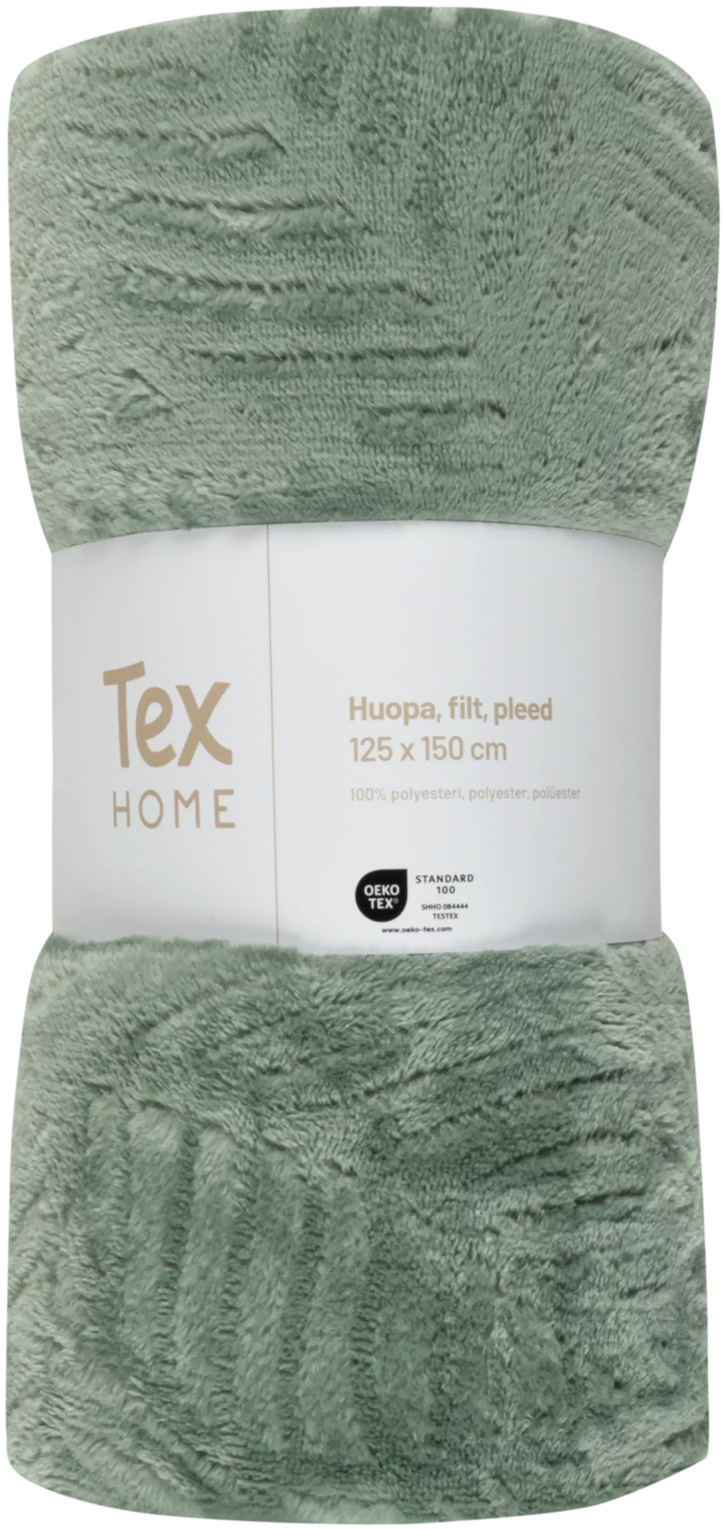 Tex home huopa Lehti 130x170 cm vaaleanvihreä