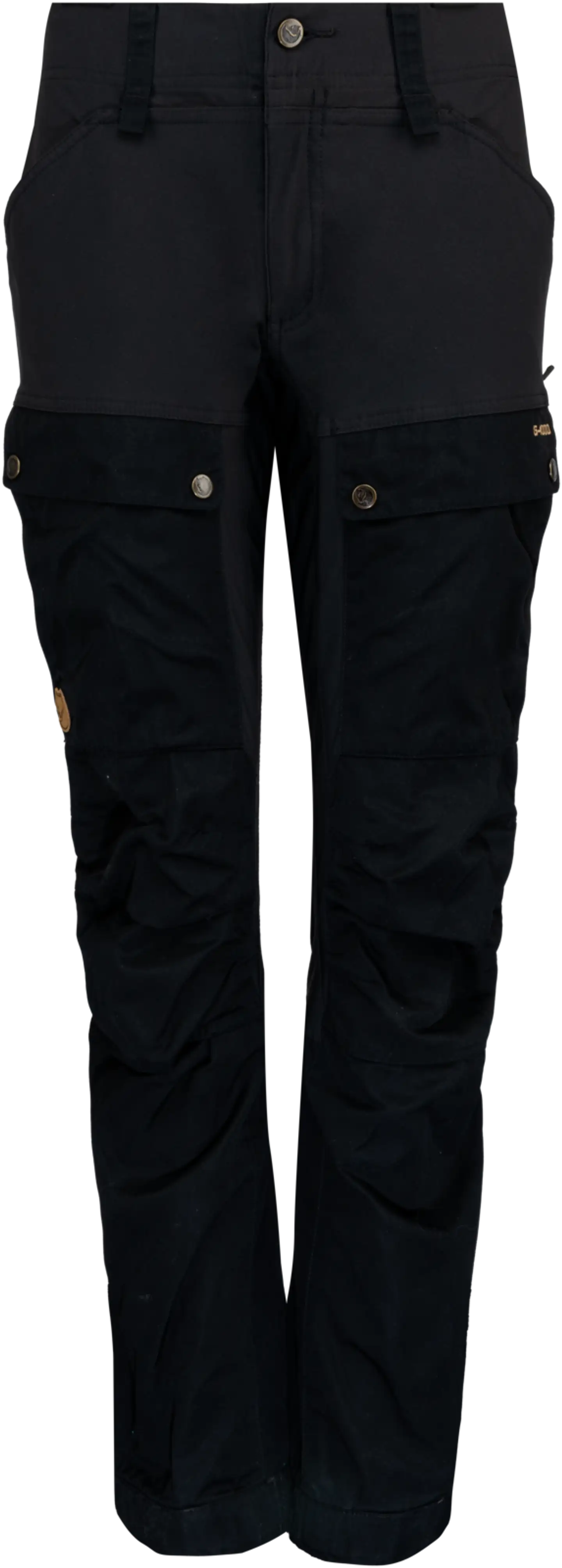 Fjällräven naisten ulkoiluhousut Keb Trousers Curved W, lyhyt lahjemitta - BLACK