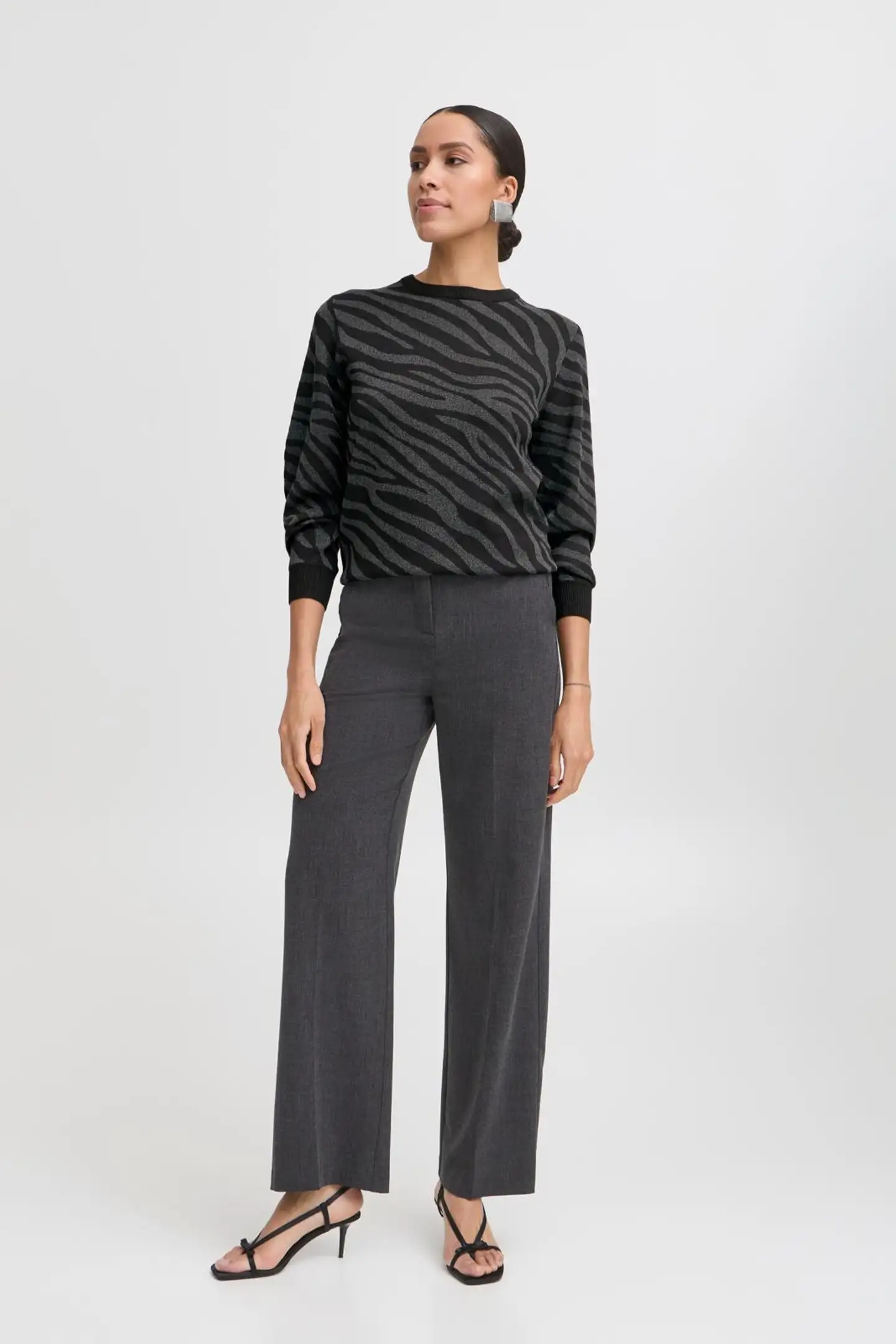 B.young naisten neulepusero Bymobbe - Meteorite - 3