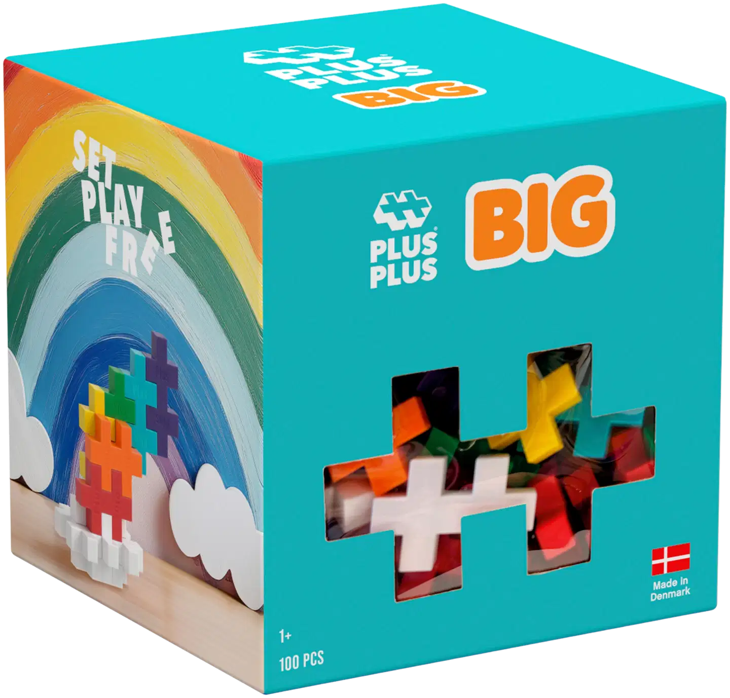 Plus-Plus BIG Rainbow mix / 100 palaa - 1