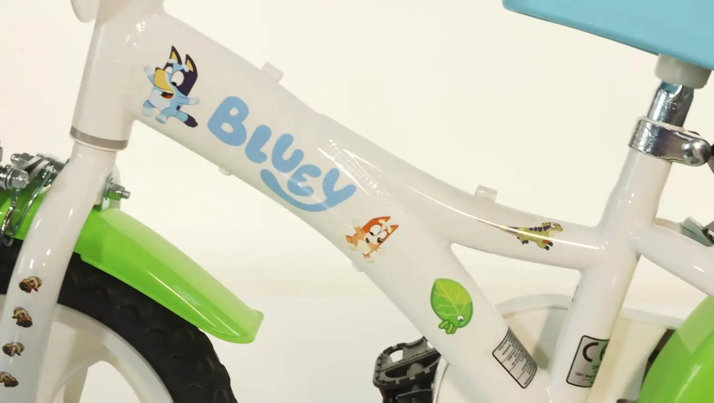 Bluey 12" polkupyörä 1-vaihde valkoinen - 6