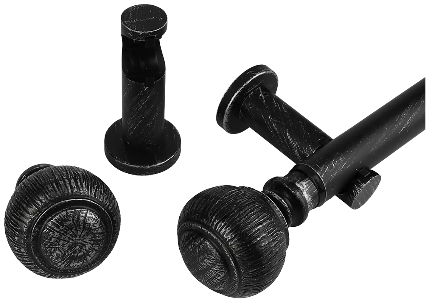 Ihanin verhotanko Amelia mustakulta 160-310cm 25/28mm - 2