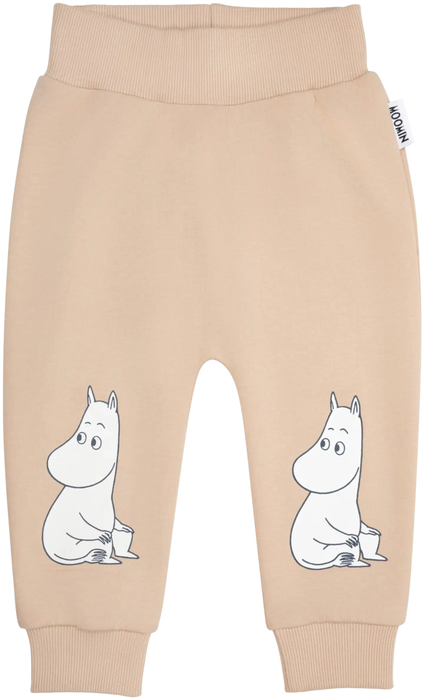 Muumi vauvojen collegehousut 592615 - beige - 1