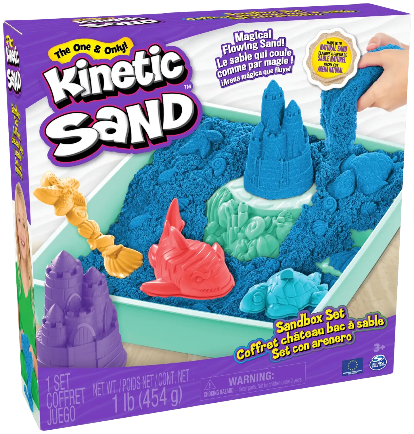 Kinetic Sand hiekkalaatikkosetti sininen - 1