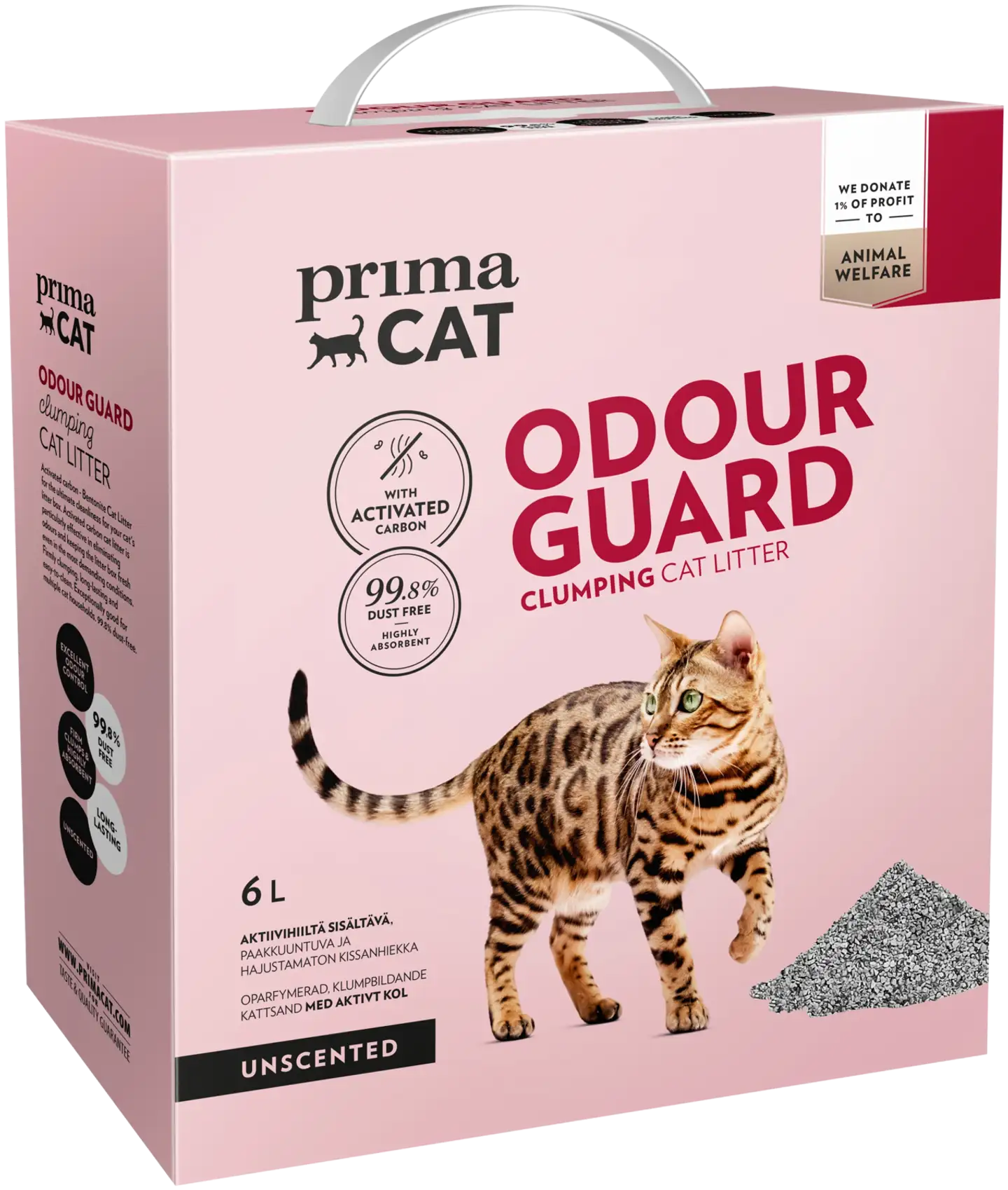 PrimaCat Odour Guard Unscented kissanhiekka 6 l