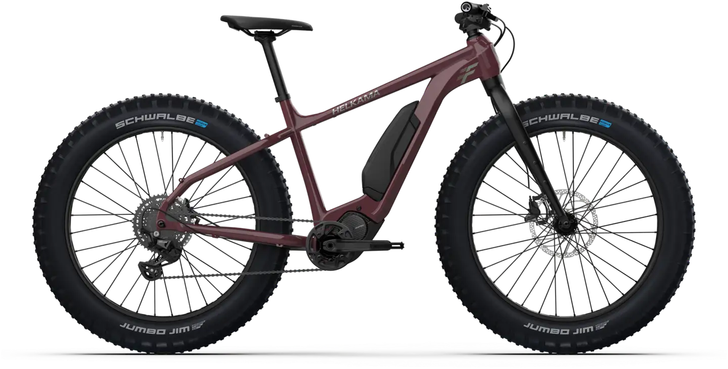 Helkama F 20" Sähköfatpyörä  10-vaihdetta runko 20" karpalonpunainen