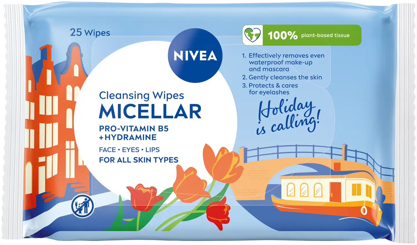 NIVEA 25kpl Micellar Cleansing Wipes -puhdistusliinat