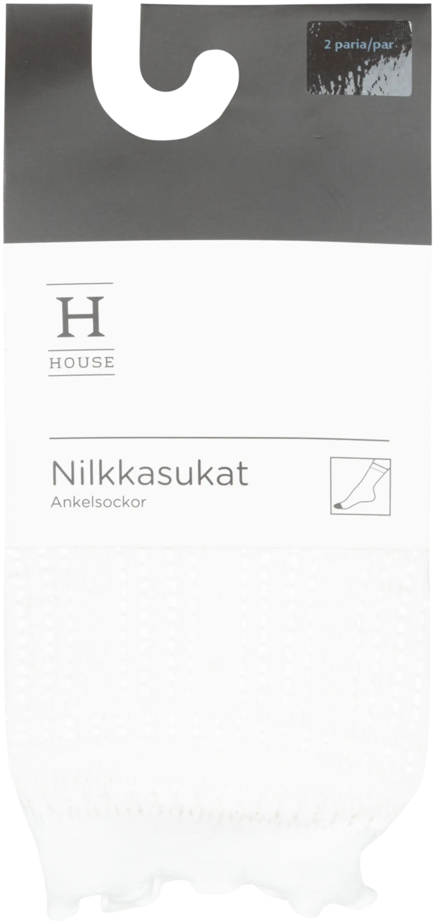 House naisten pitsikuvioiset deniersukat 2-pack - WHITE