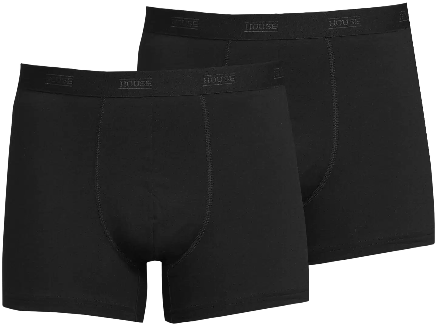 House miesten bokserit 2-pack - Musta - 1