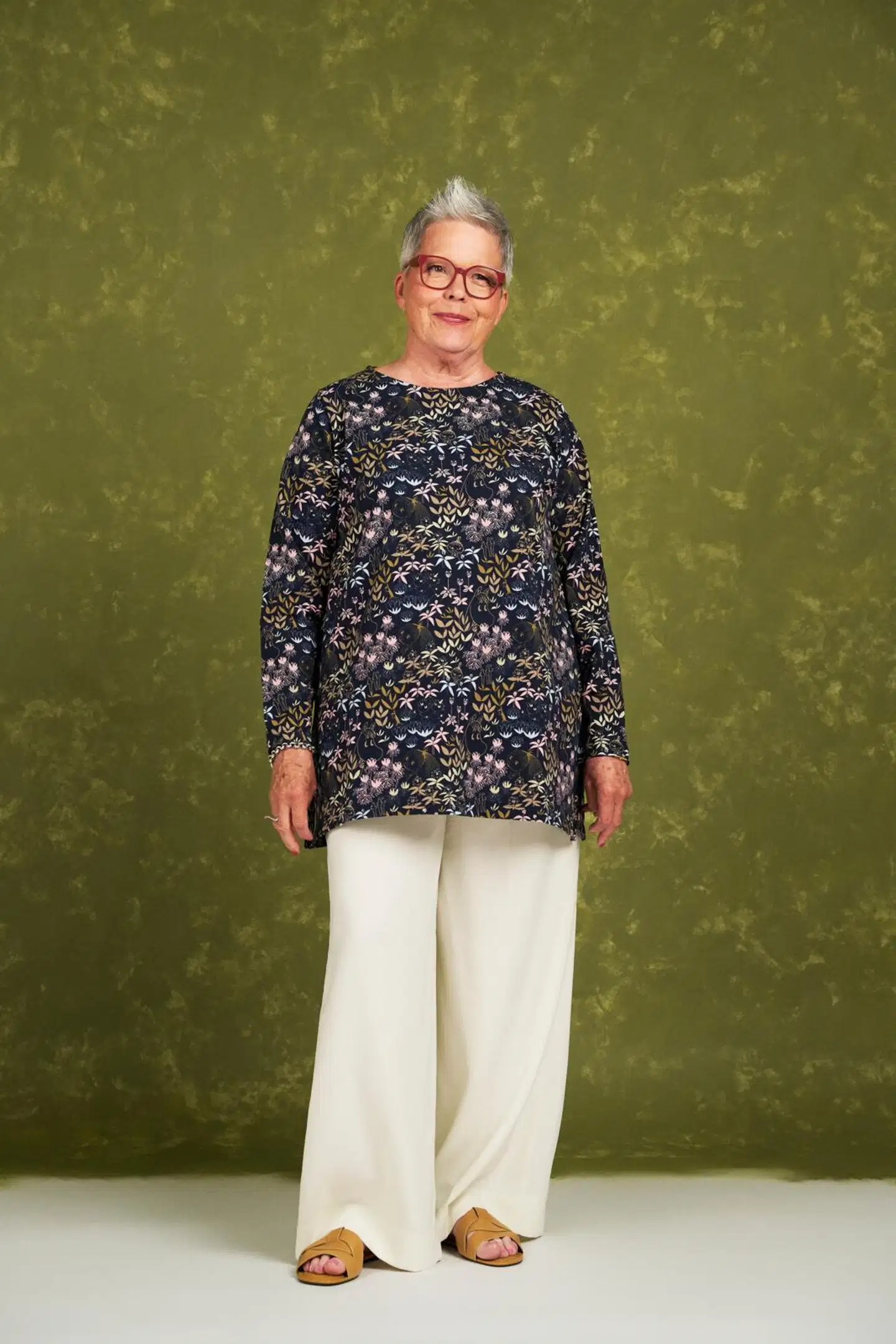 Muumi naisten tunika Sonja Esikko 592209 - tummansininen - 4