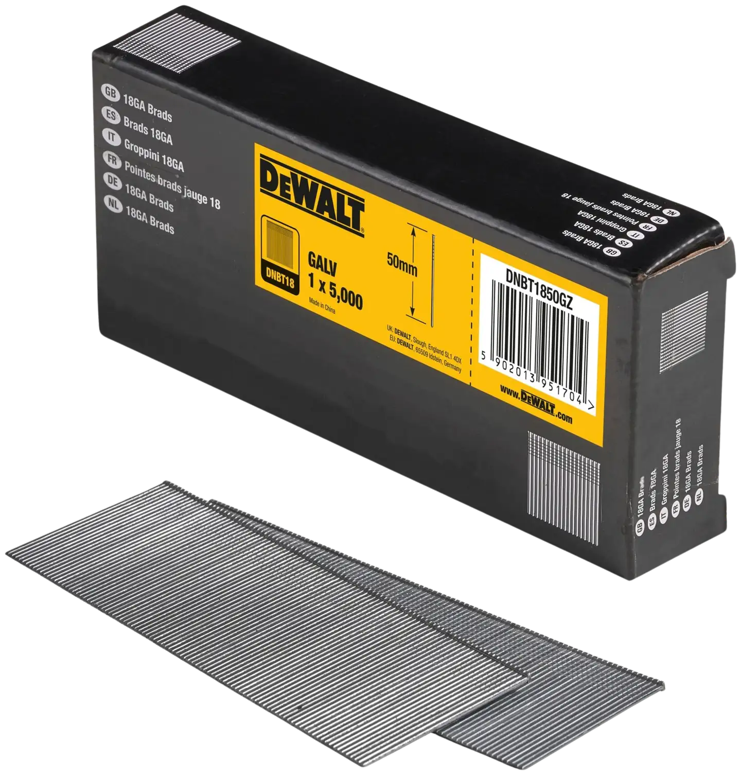 DEWALT 18ga 50mm sinkitty listanaula (5000 kpl) - 2