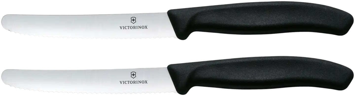 Victorinox tomaattiveitsisetti 11 cm 2 kpl musta - 1